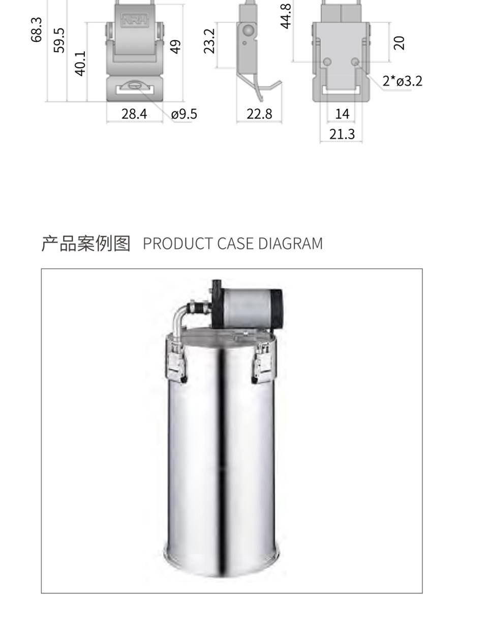 方形搭扣_不锈钢工具箱搭扣锁_工业设备搭扣5806-60