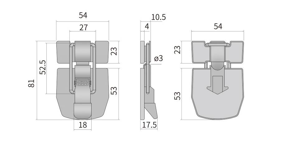 箱扣_不锈钢工具箱箱扣_工具箱箱扣6459-80-1