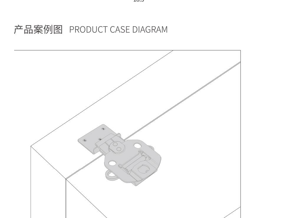 蝴蝶锁芯_箱体蝴蝶锁_航空箱蝴蝶搭扣6304-95